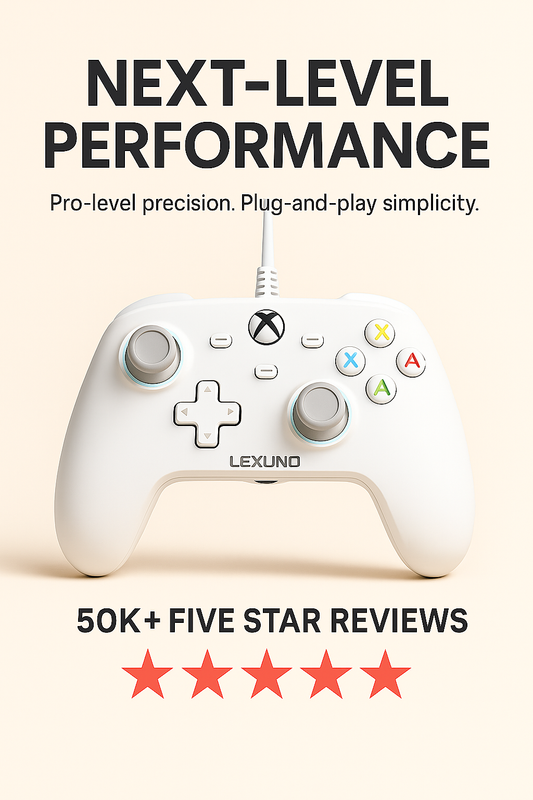 Lexuno G7 SE Wired Controller for Xbox Series X|S, Xbox One & Windows 10/11, Plug and Play Gaming Gamepad with Hall Effect Joysticks/Hall Trigger, 3.5mm Audio Jack